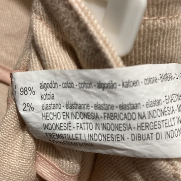 Zara high waisted blush pink wide leg cargo pants - Picture 15 of 15